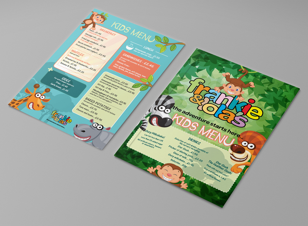 frankie and lolas inverness indoor play menu design